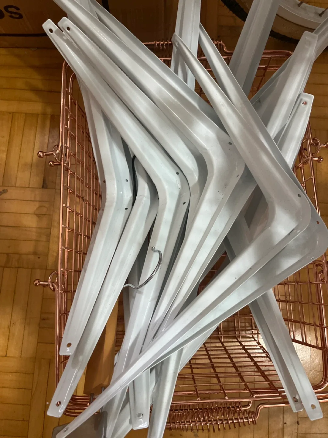 White Shelf Brackets