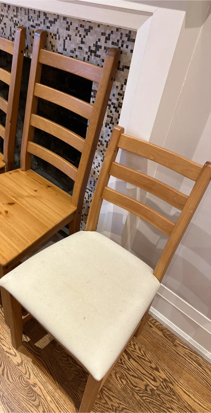 IKEA Ingolf Chair - Light Wood image indicator(2)