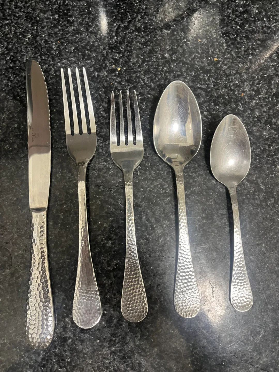 Wallace Hammered Flatware Set - 4 each thumbnail