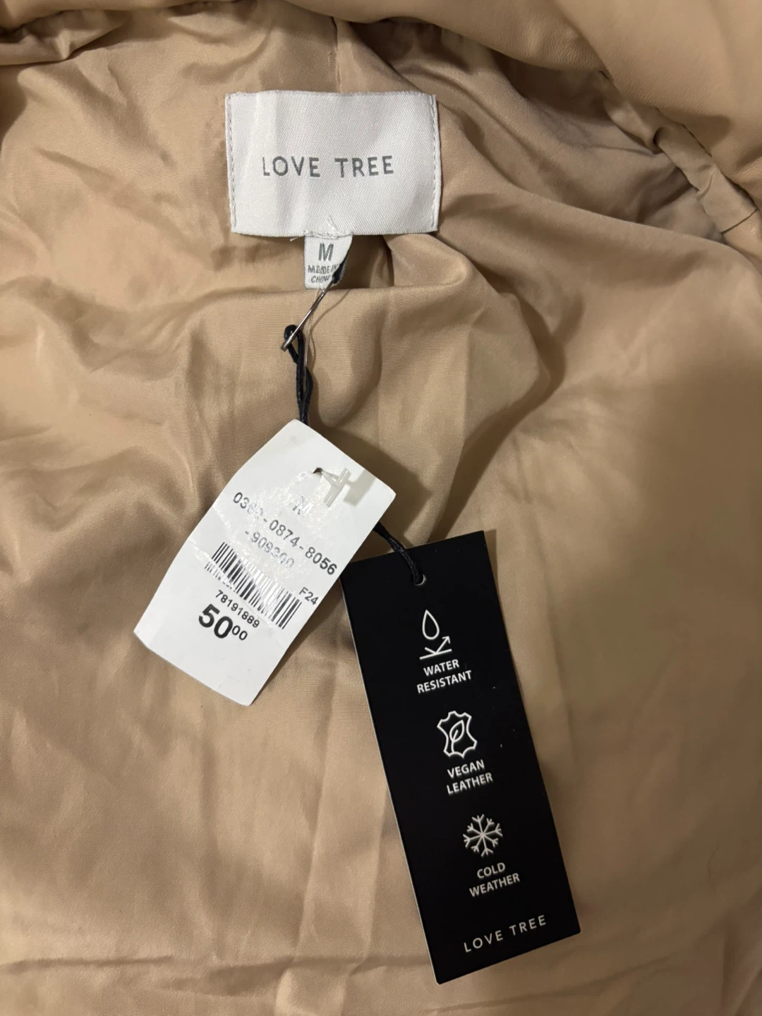 Love Tree Puffer Jacket - Size M - photo 3