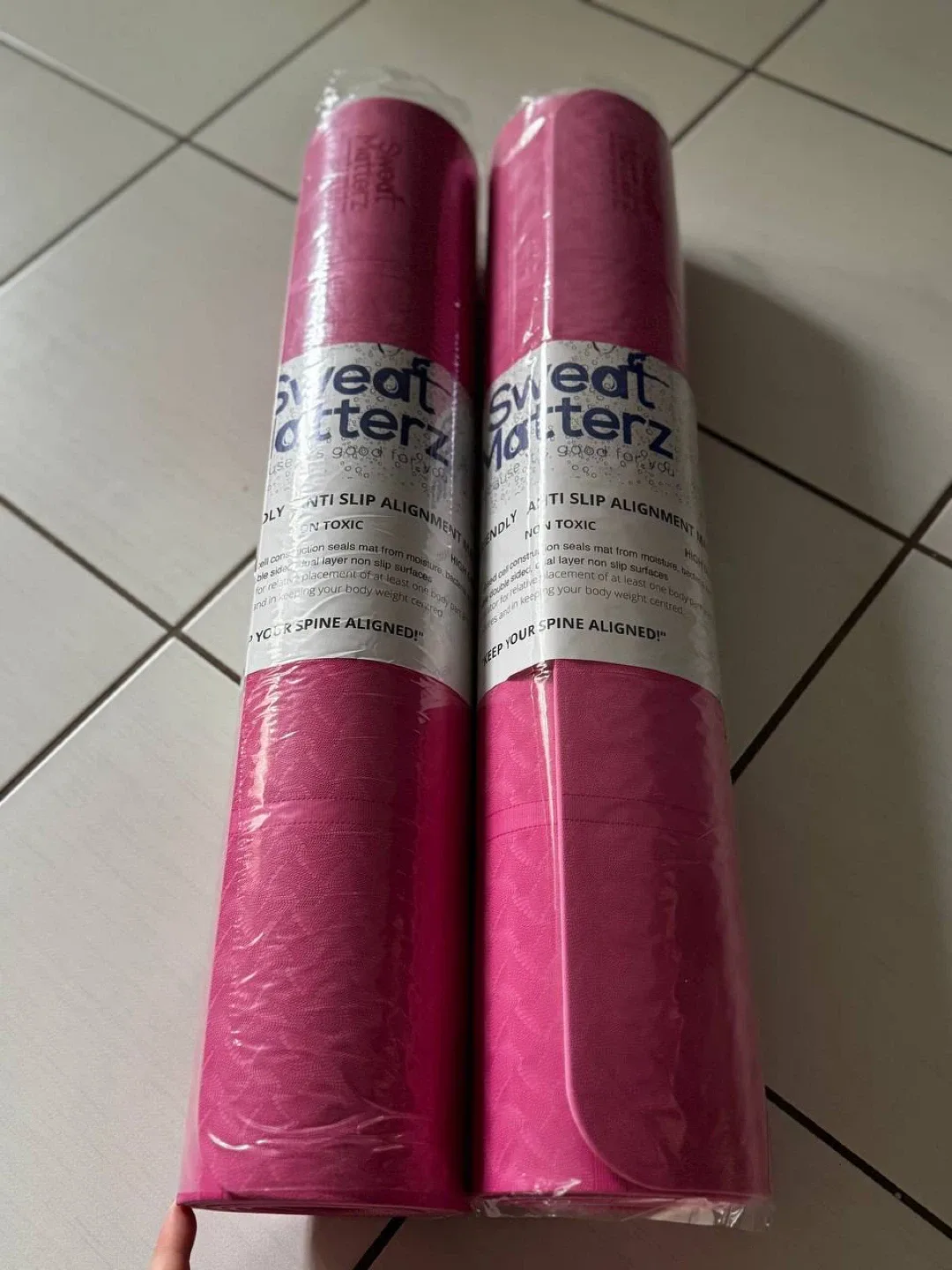 Sweat Matterz Ergonomic Yoga Mat – 72”x26” – New thumbnail