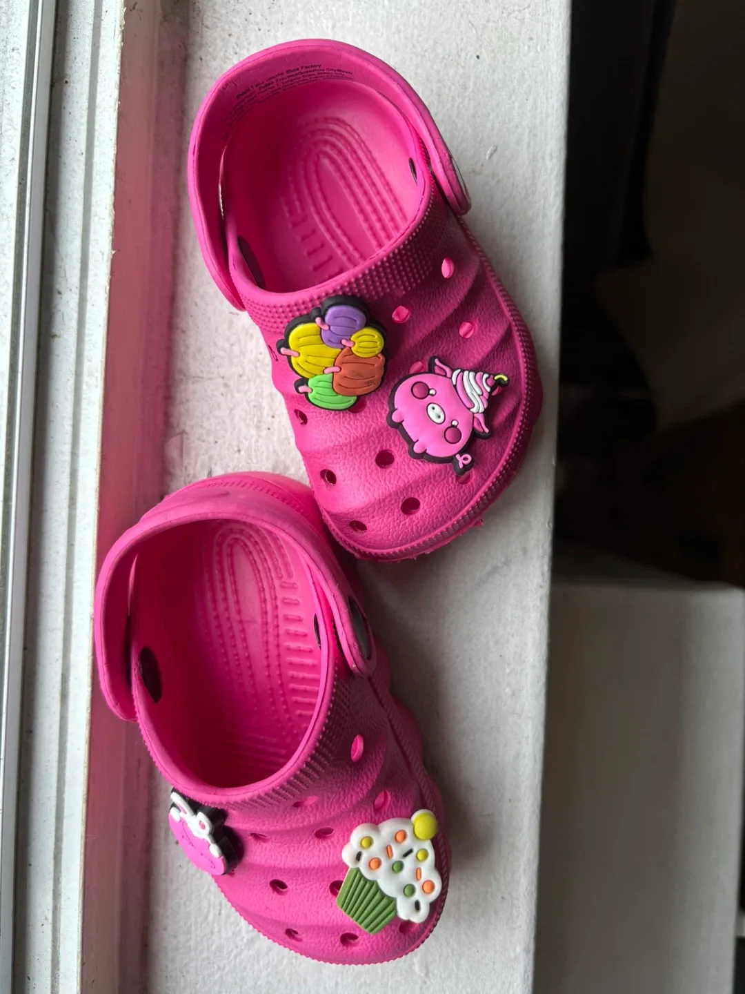 Pink Crocs Baby/ Toddler Size 18 *OPEN TO TRADE FOR FOOD* thumbnail