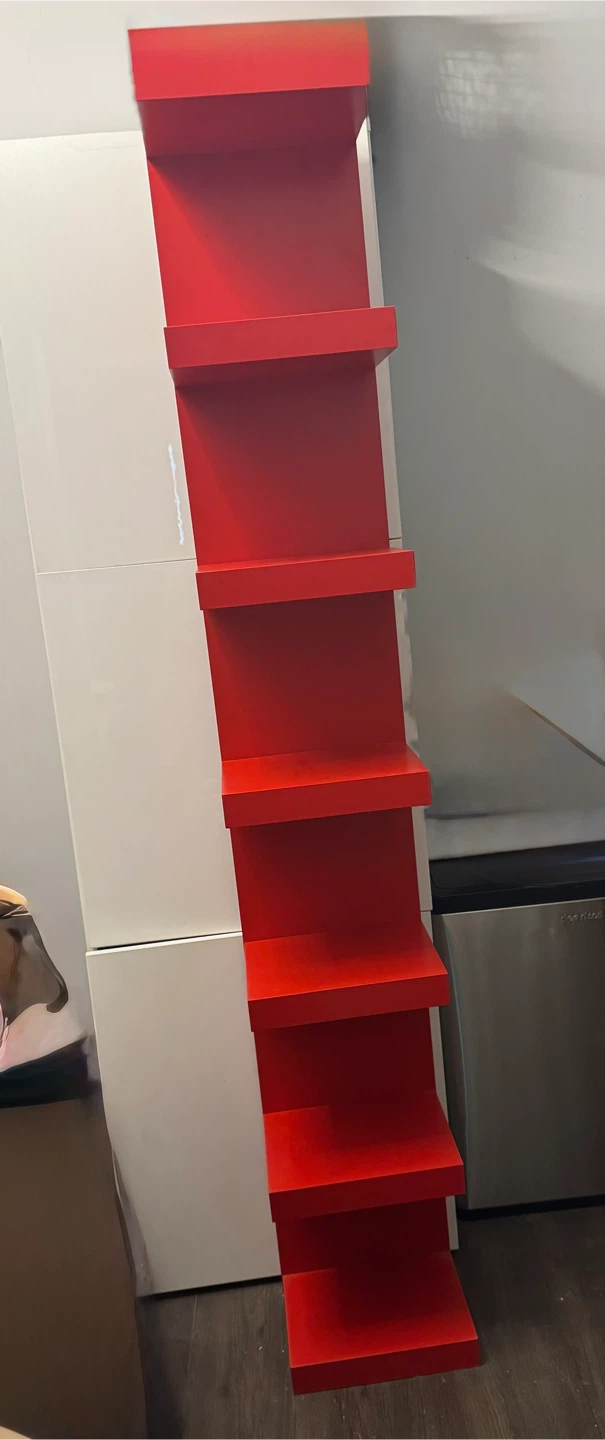 Ikea lack Red Wall Shelf
