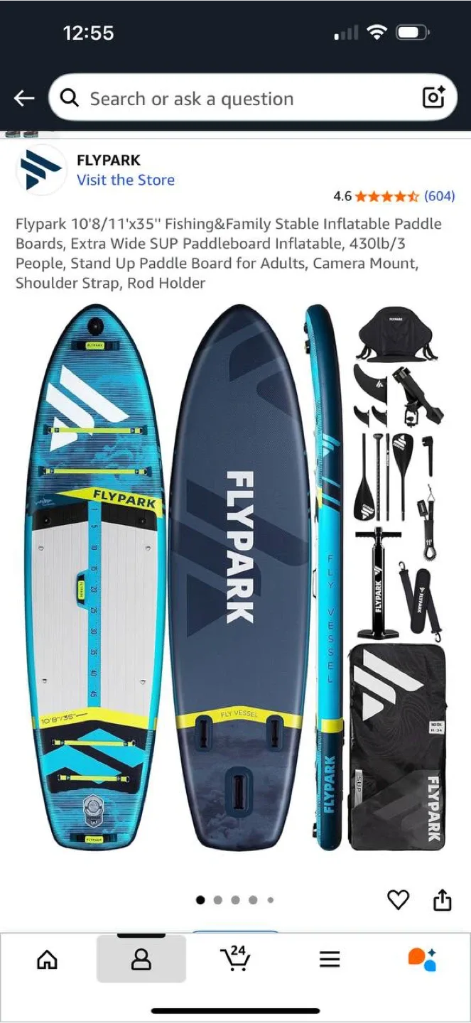 Flypark Inflatable Paddle Board – Used thumbnail