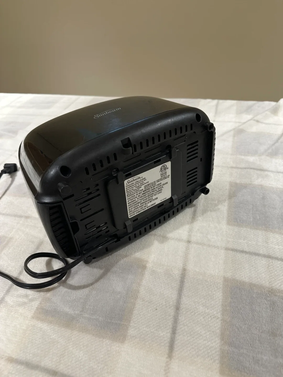Sunbeam Black Toaster image indicator(6)