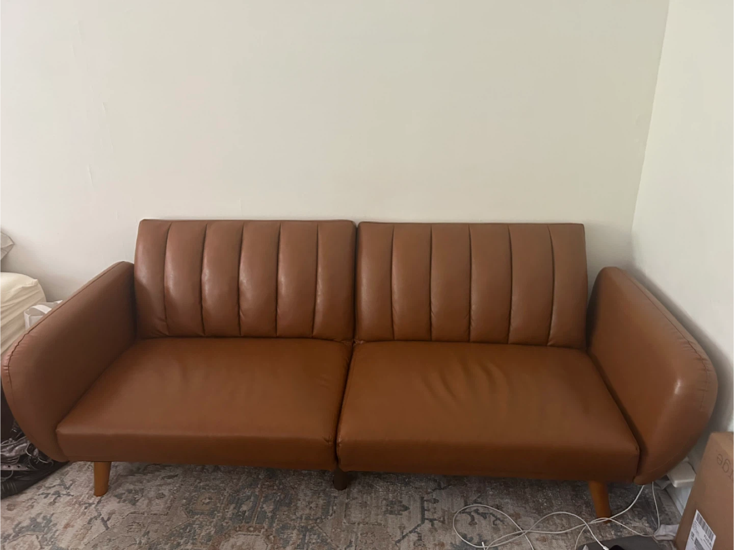 Brown Leather Couch