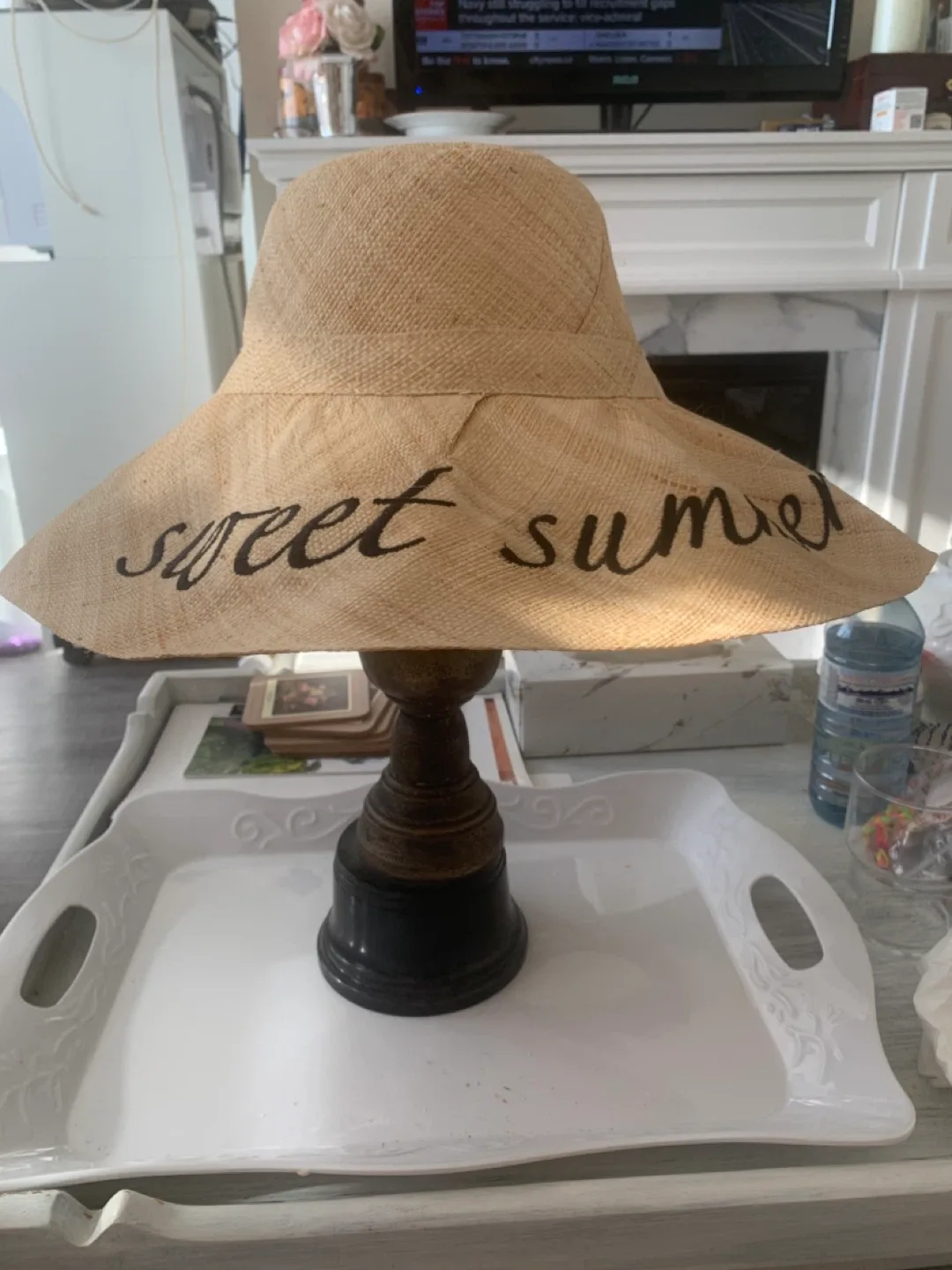 Summer hat.  Like new!  Foldable for travel! thumbnail