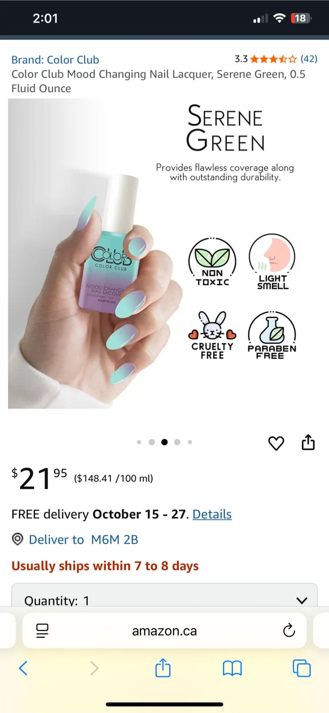 Unique Color Changing Nail Polish image indicator(5)