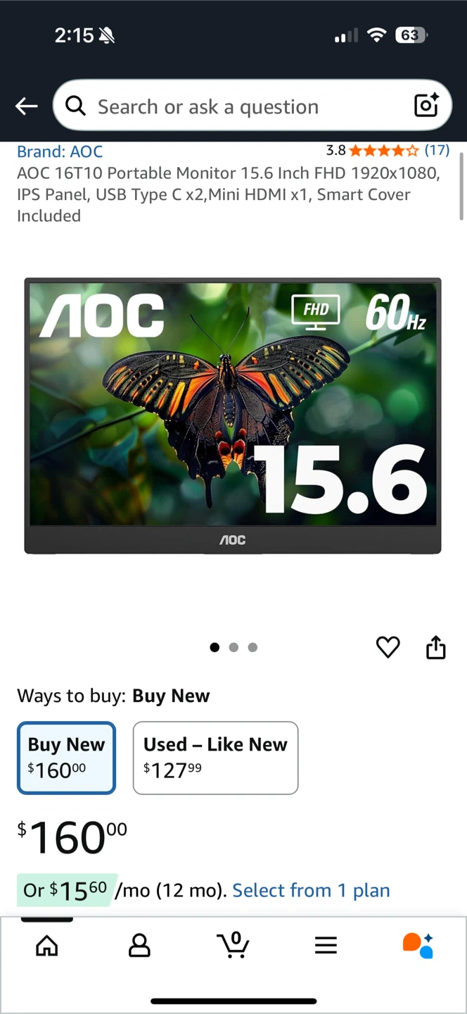 AOC 16T10 15.6" Portable Monitor - photo 5