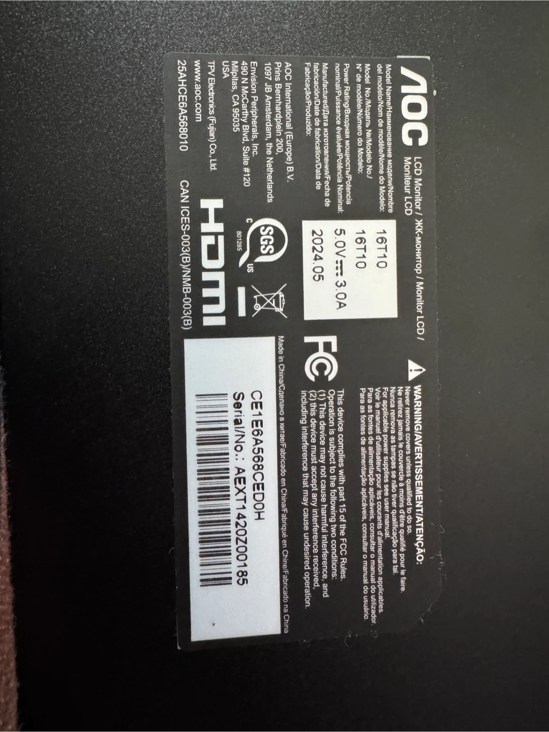 AOC 16T10 15.6" Portable Monitor - photo 4