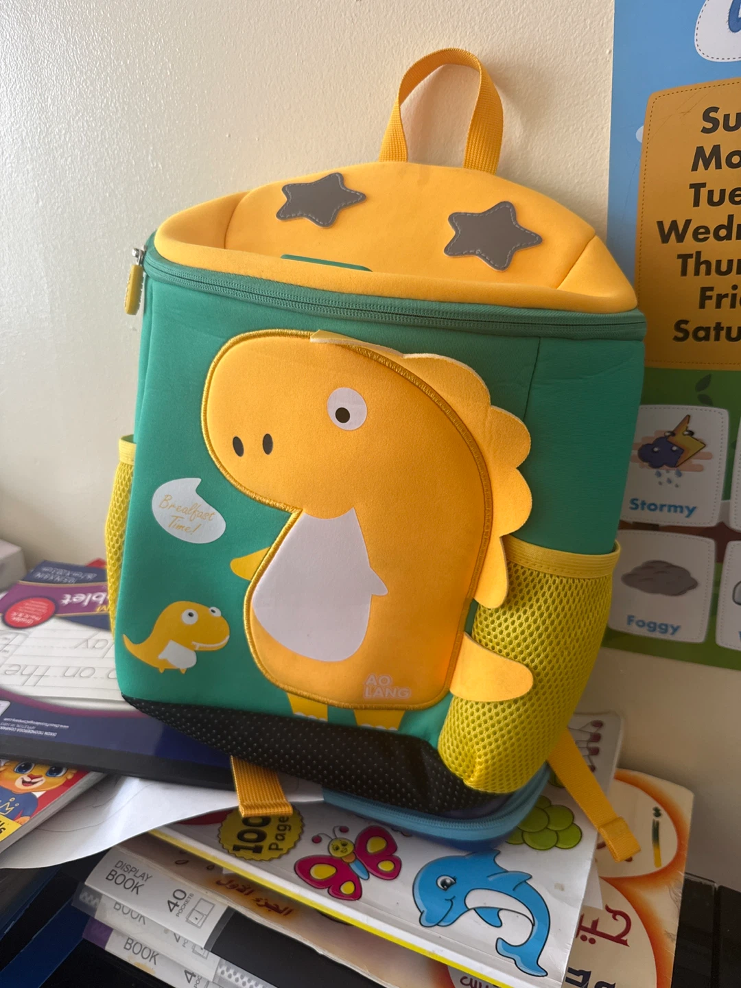 AQ LANG Dinosaur Kids Backpack - Green