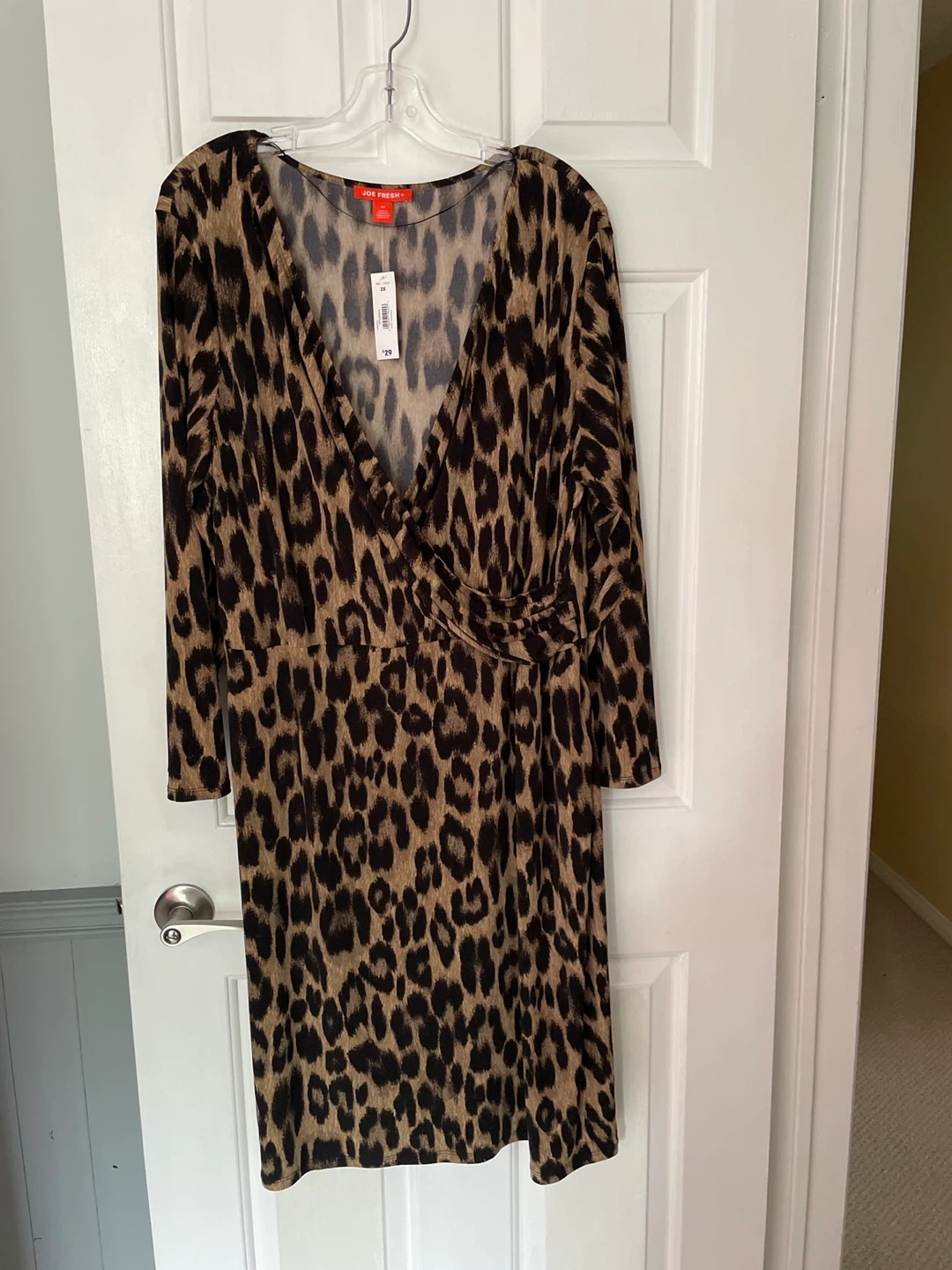 Joe Fresh+ 2X Leopard Print Dress