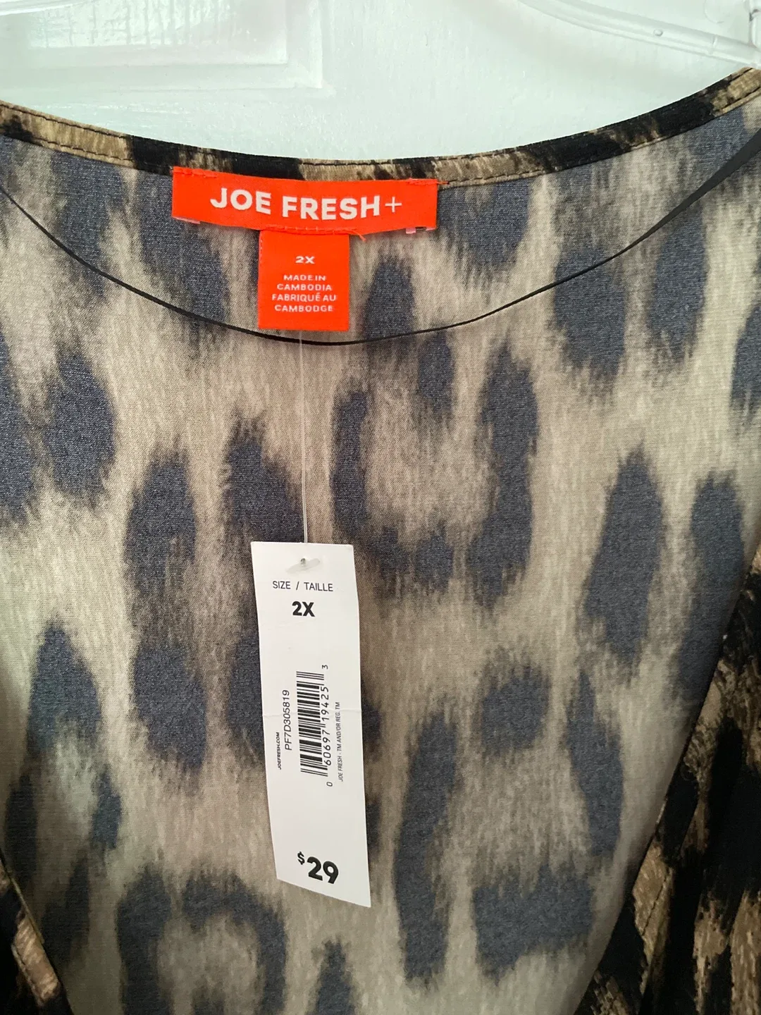 Joe Fresh+ 2X Leopard Print Dress image indicator(2)