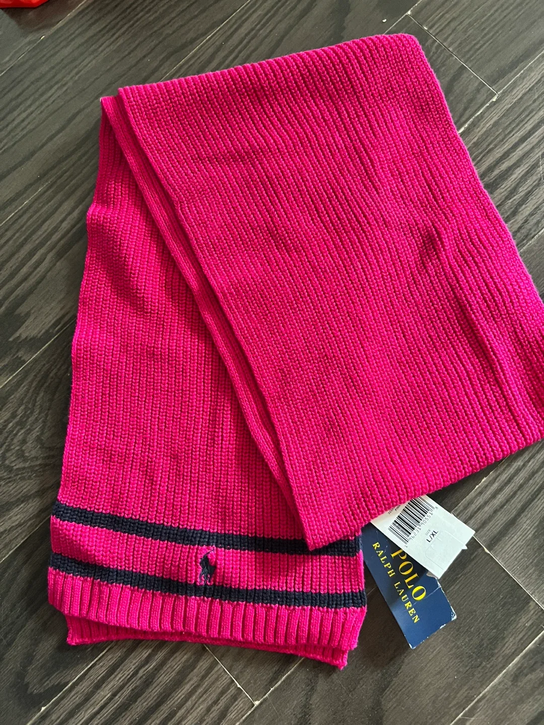 Polo Ralph Lauren Pink Scarf (L/XL) thumbnail