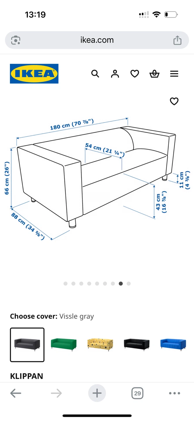 IKEA Klippan Loveseat Sofa - Vissle Gray - photo 5