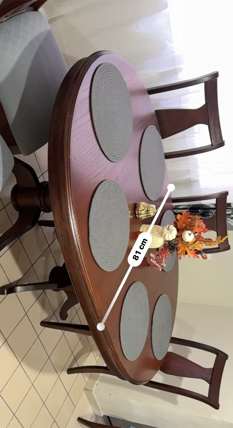Oval Dining Table with Chairs image indicator(4)