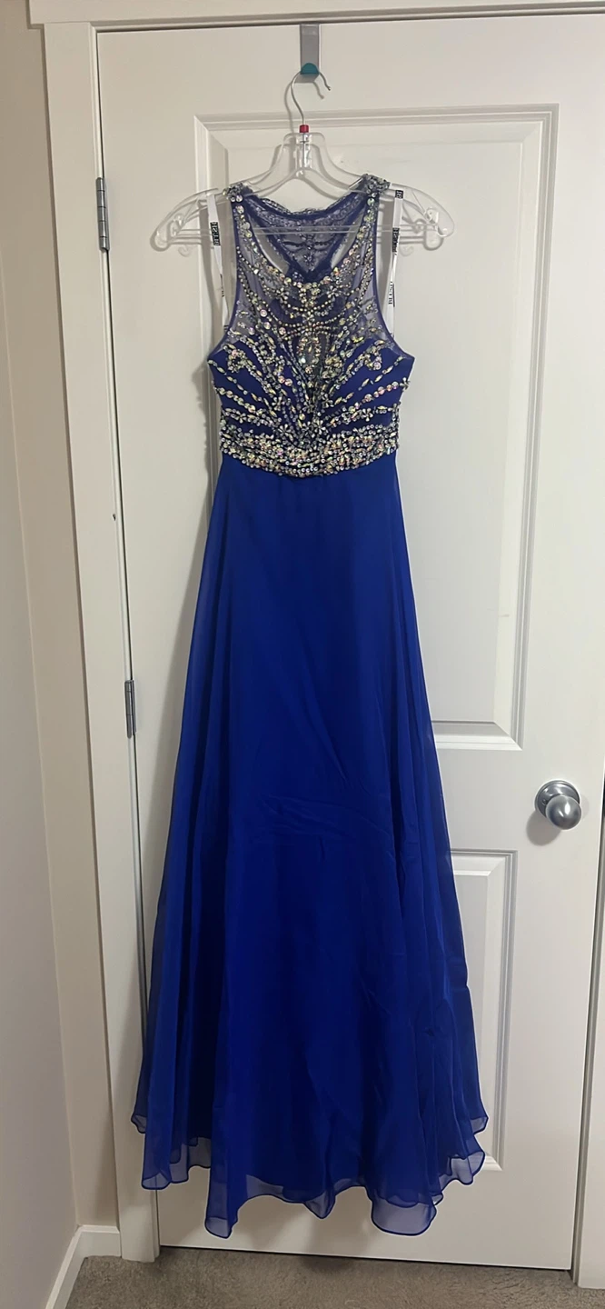 Blue “blush branded” dress