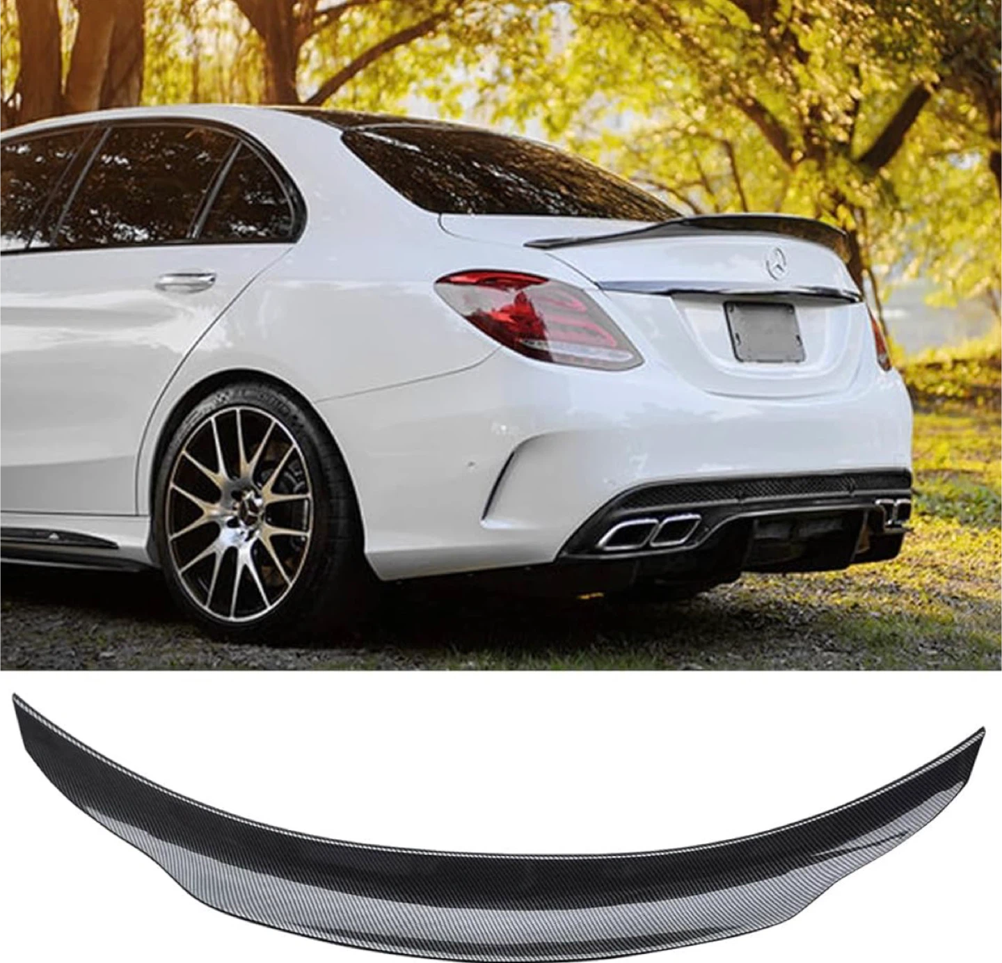Rear Wing/Spoiler Fits for Mercedes Benz 2015-2022 W205