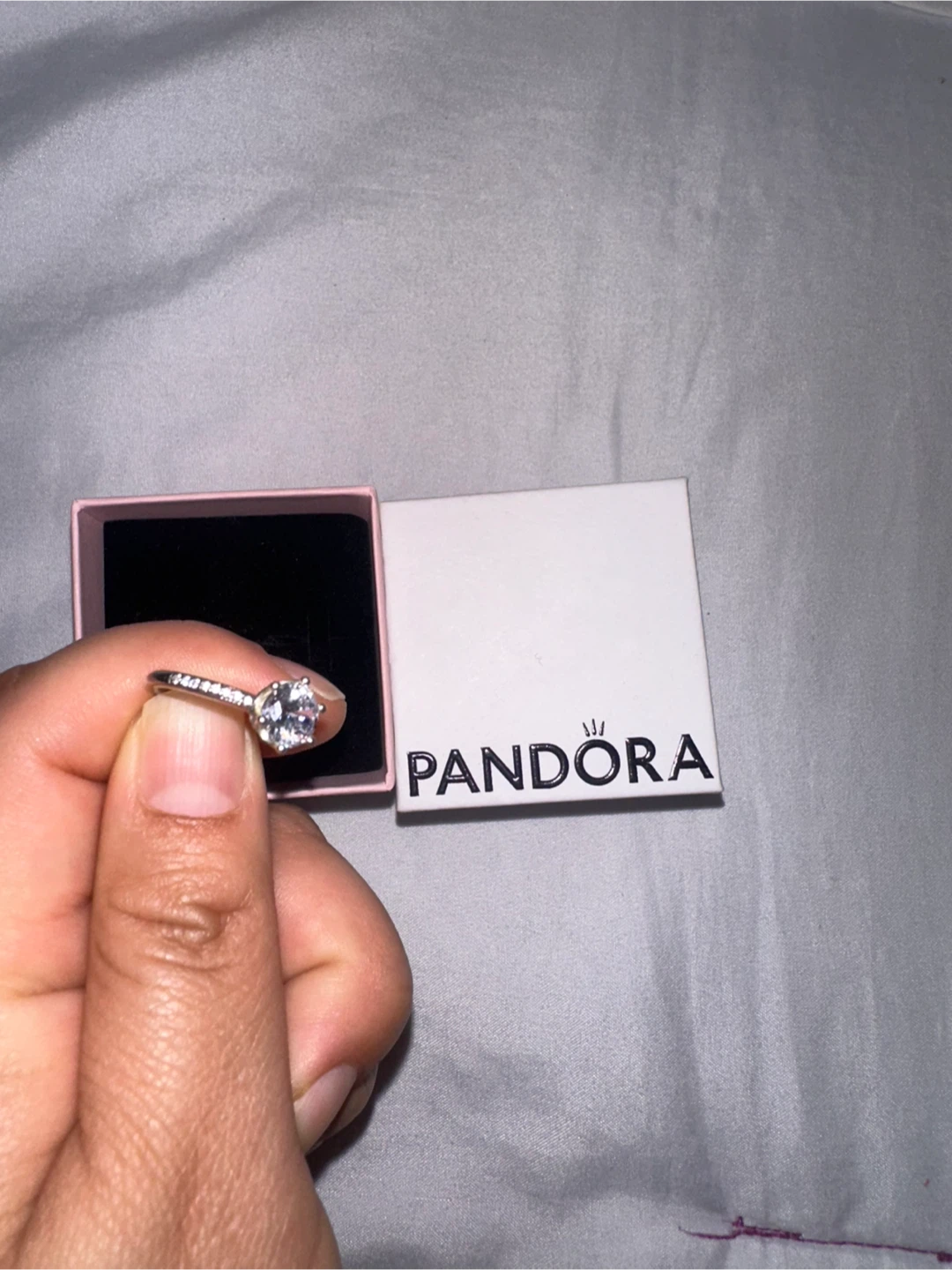 Pandora Clear Sparkling Crown Solitaire Ring - photo 3