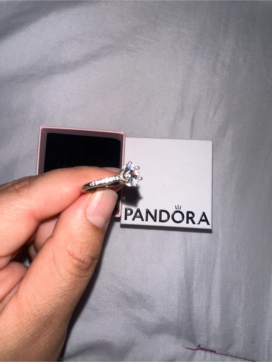 Pandora Clear Sparkling Crown Solitaire Ring - photo 2