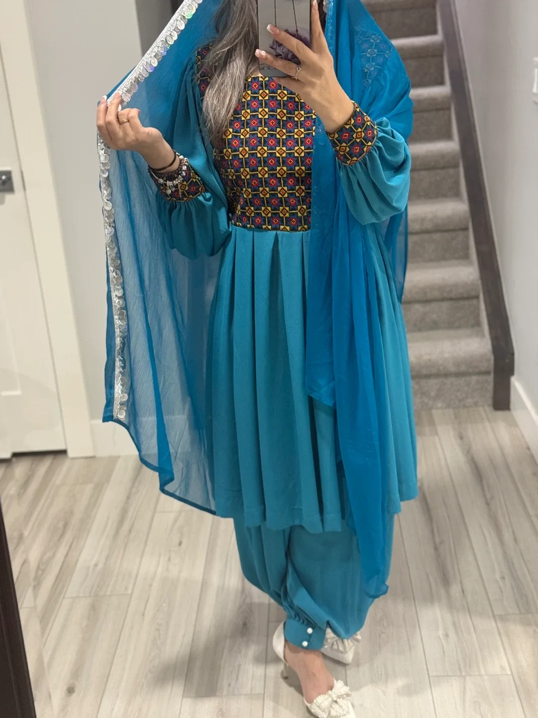 Afghan Dress, Teal image indicator(5)