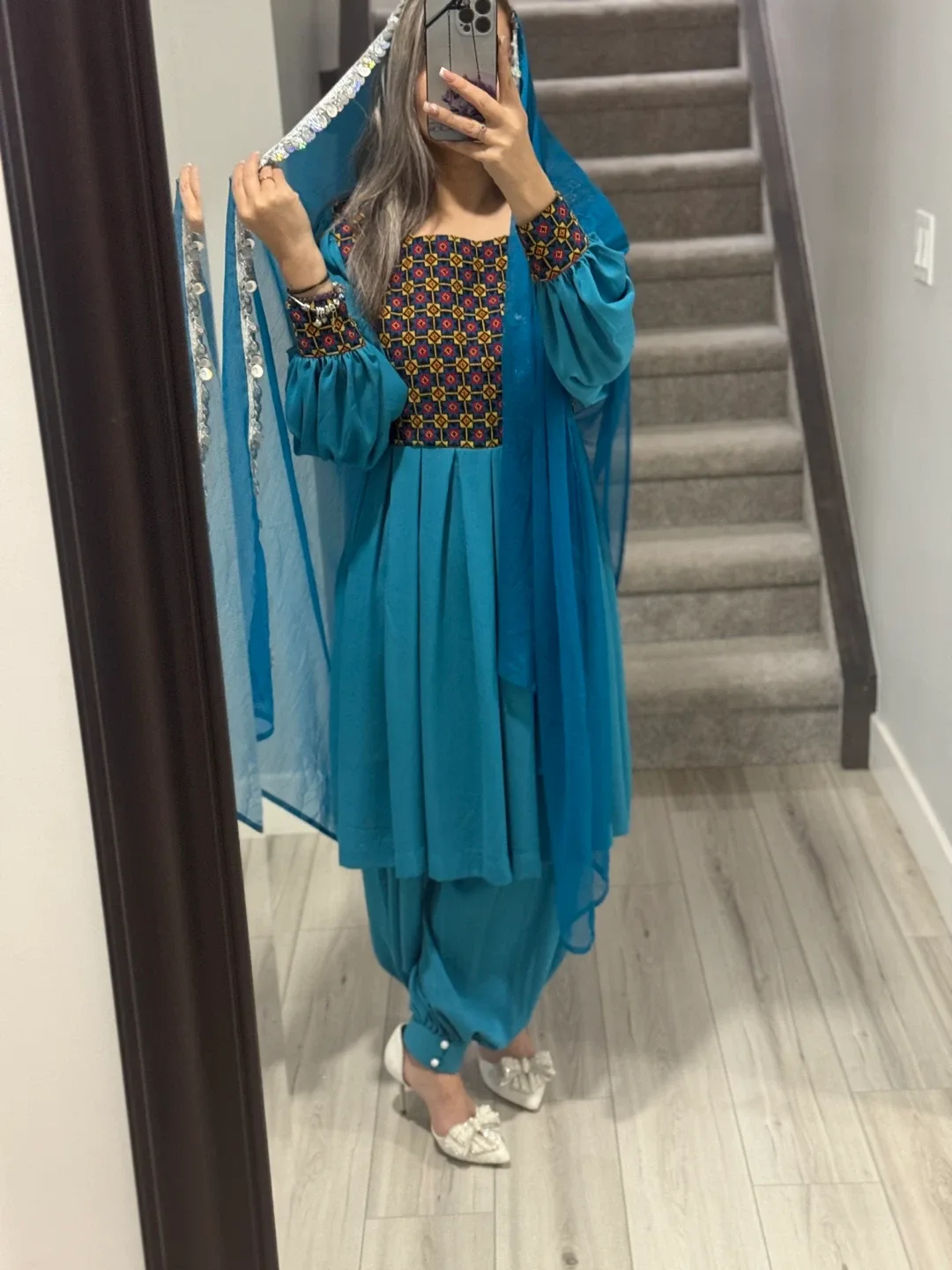Afghan Dress, Teal image indicator(6)