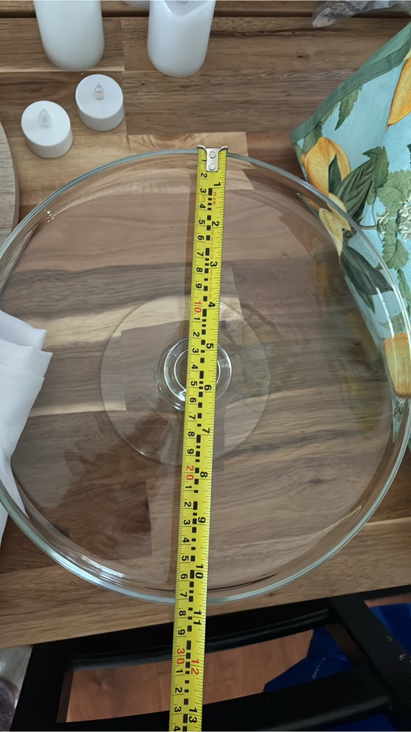 Glass Cake Stand, 10 inch - photo 2