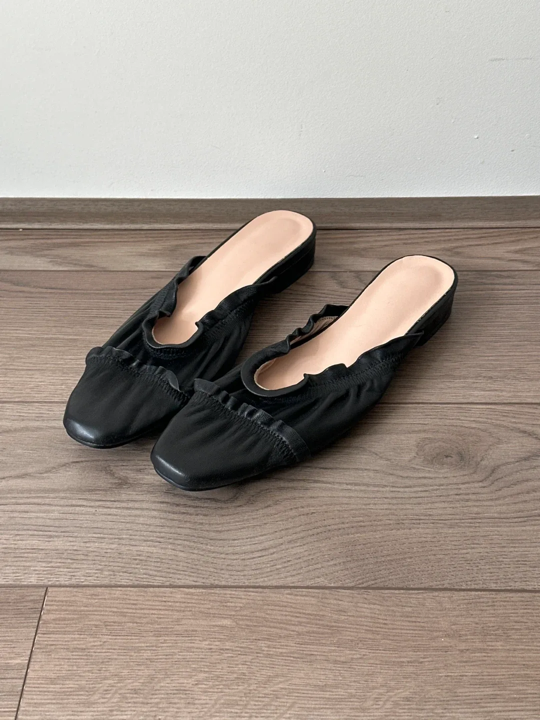 Black Mules, lambskin, Size 7 image indicator(2)