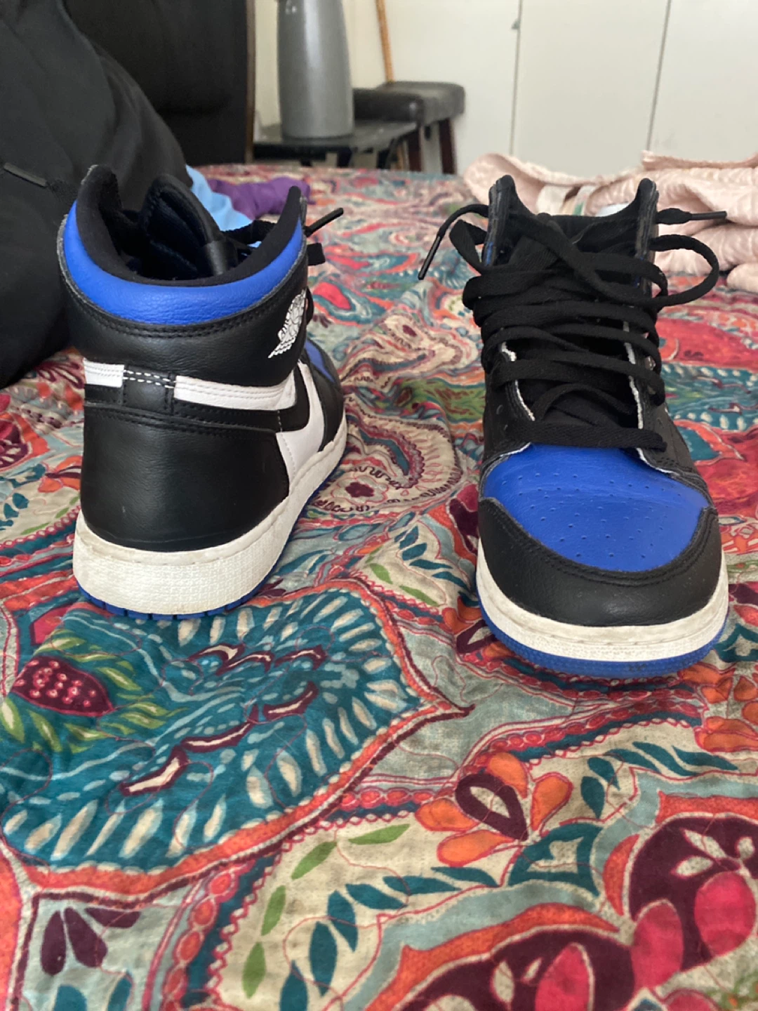Nike Air Jordan 1 Retro High - Black/Blue - photo 2