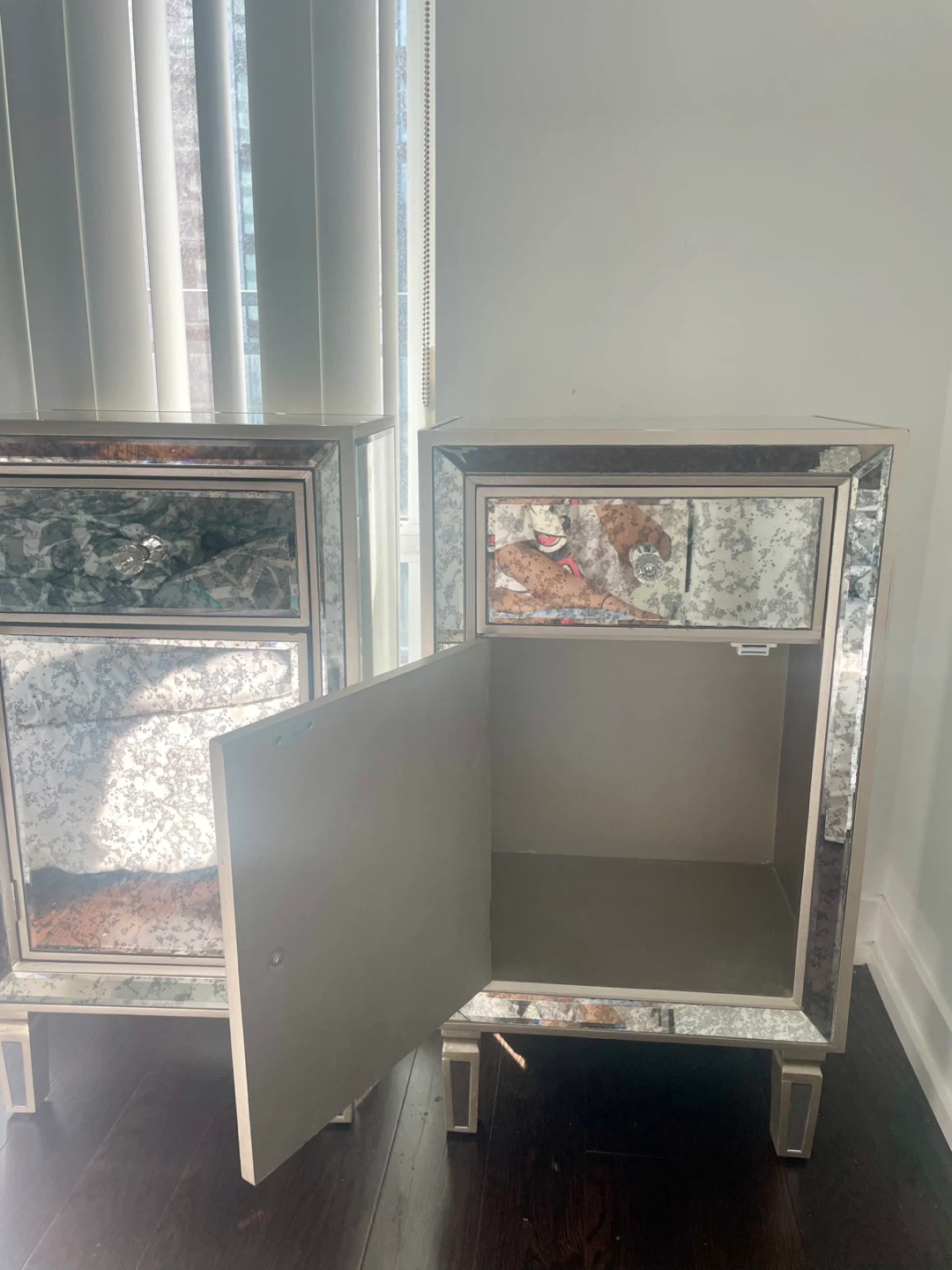 Mirrored Nightstands - Set of 2 - photo 3