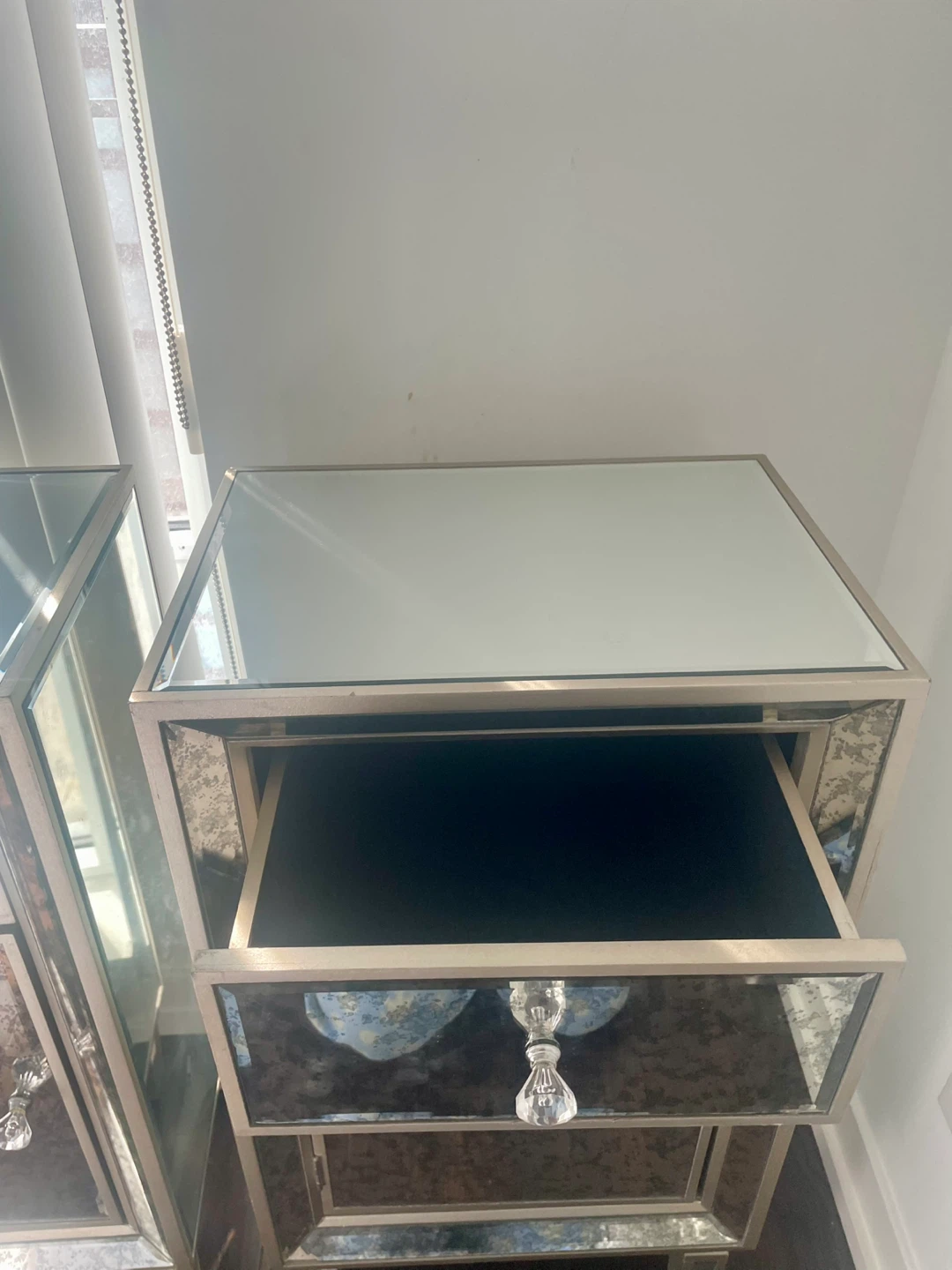 Mirrored Nightstands - Set of 2 - photo 2