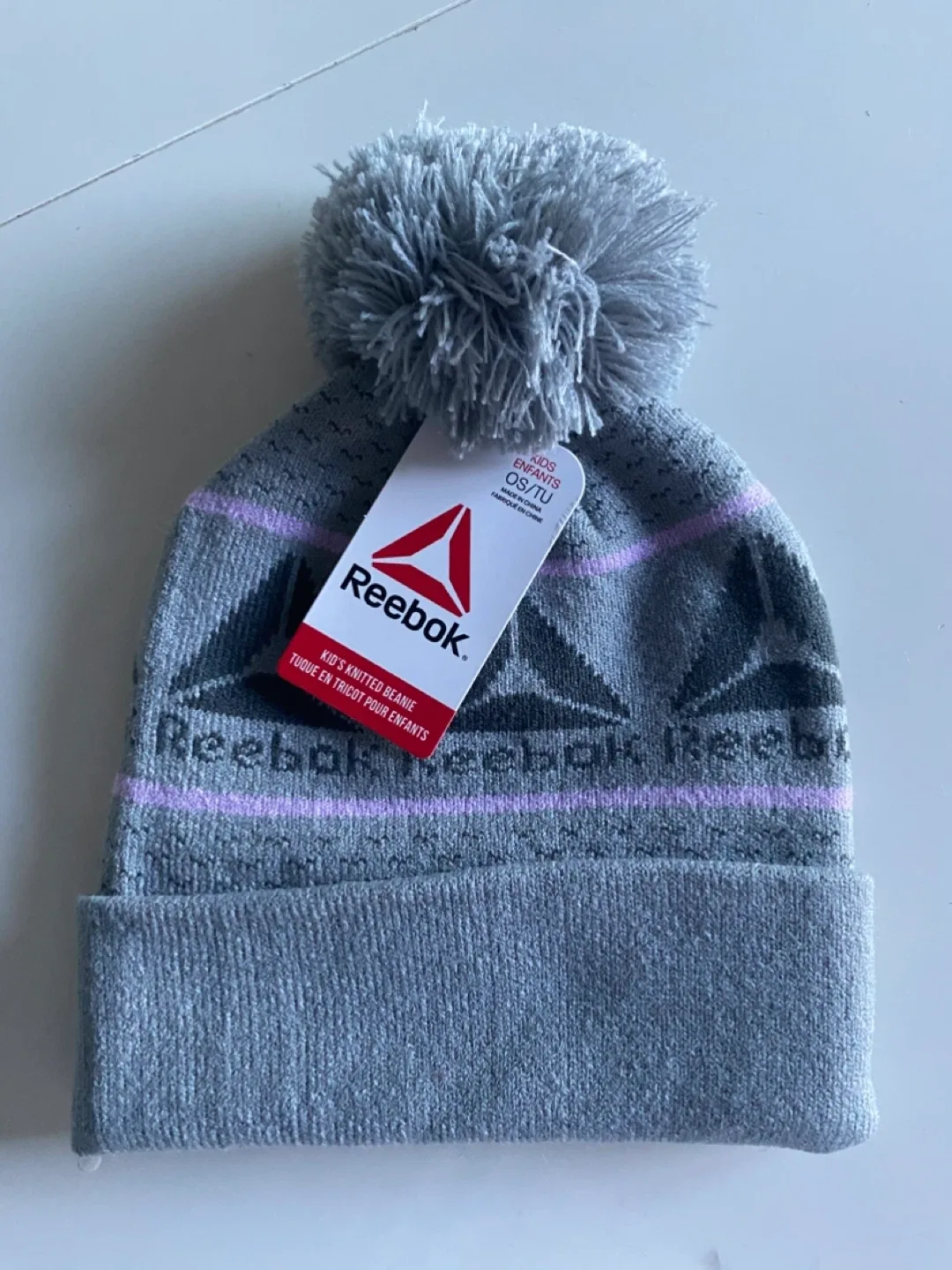 New Reebok Kids Knitted Beanie OS/TU thumbnail