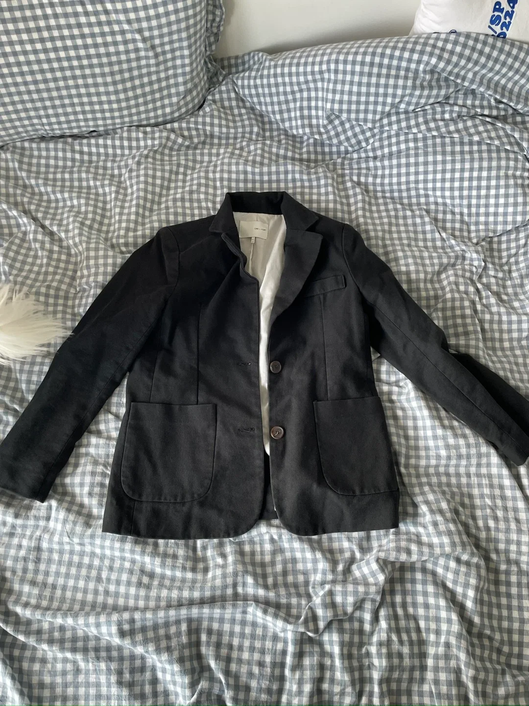 Oak + Fort Black Blazer thumbnail