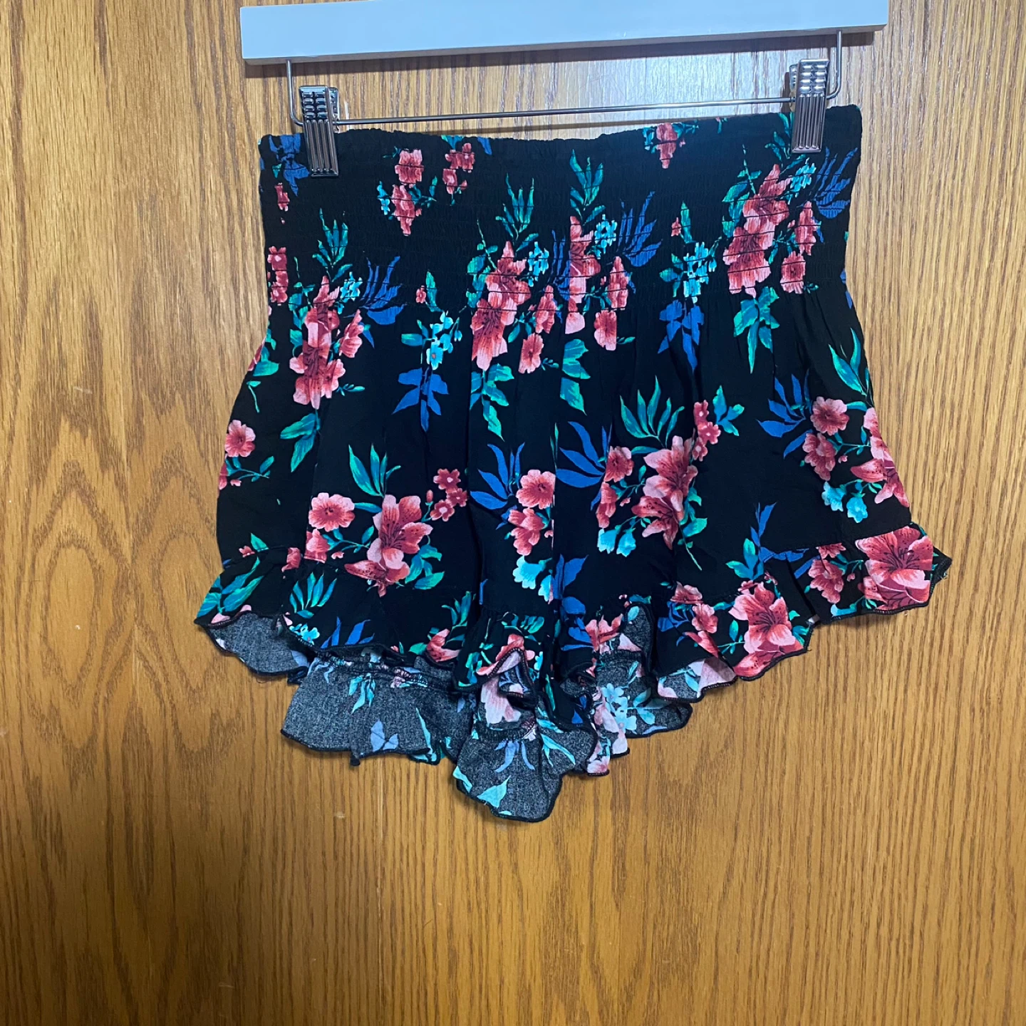 Smocked Ruffle Shorts