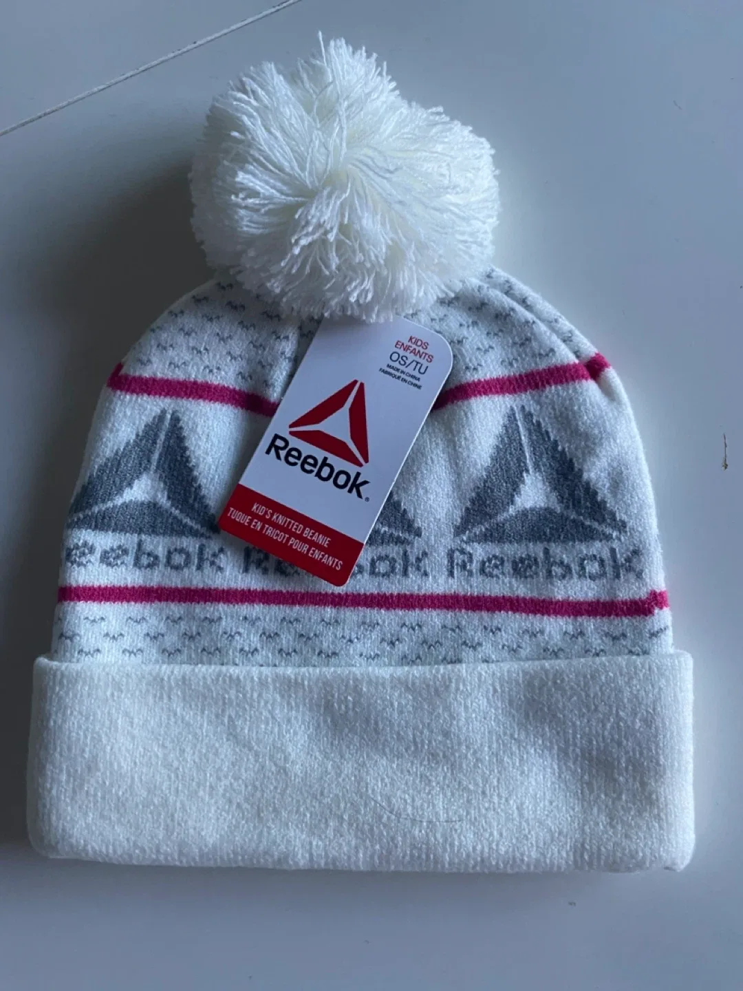 New Reebok Kid's Knitted Beanie - OS/TU thumbnail