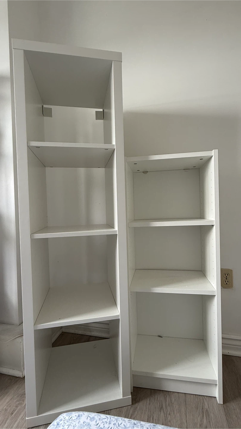 IKEA Billy White Bookcase Set