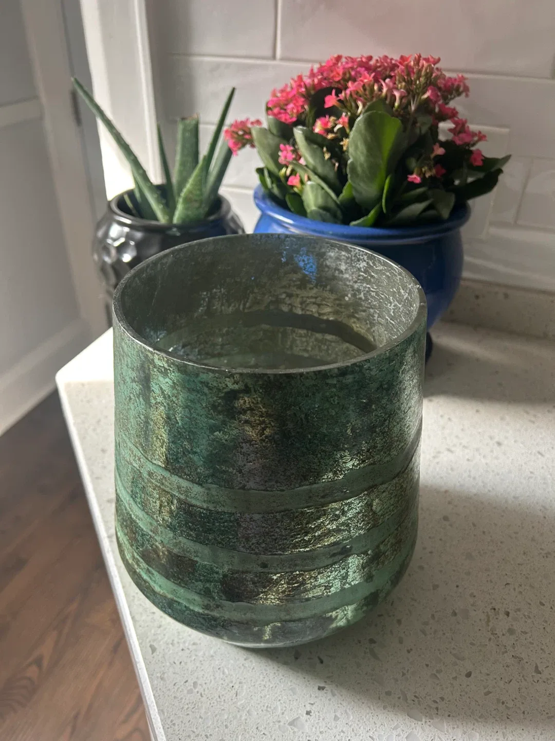 Green Decorative Large Vase image indicator(5)