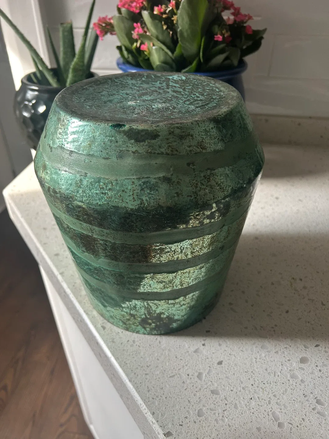 Green Decorative Large Vase image indicator(2)
