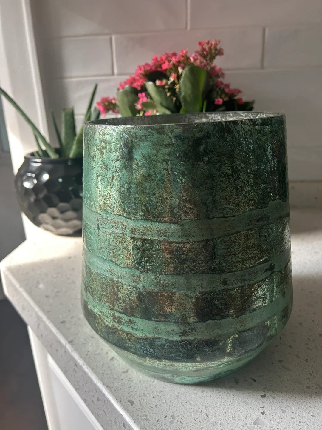 Green Decorative Large Vase image indicator(4)