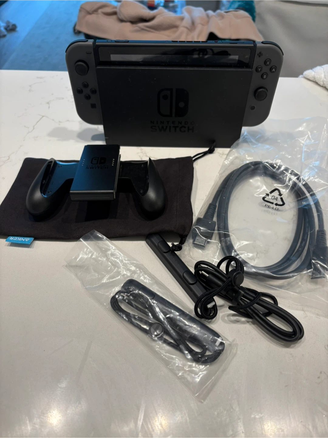 BRAND NEW Nintendo Switch Gray Console - photo 2