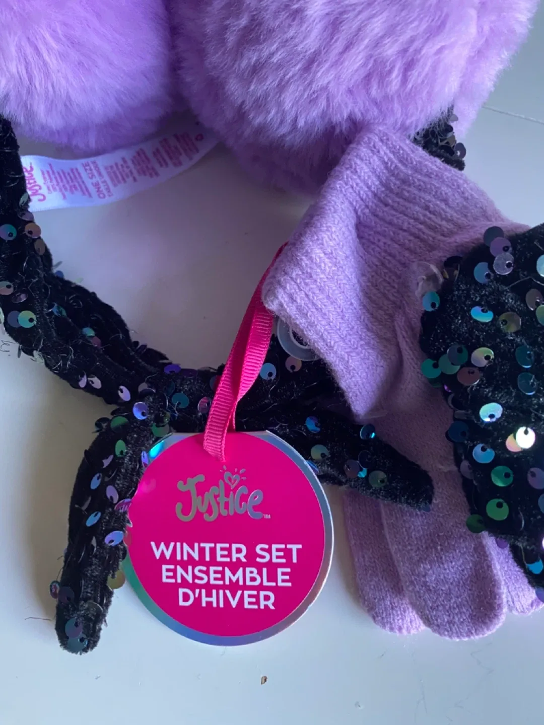 New Justice Winter Set Ear Muffs and Glove Set thumbnail
