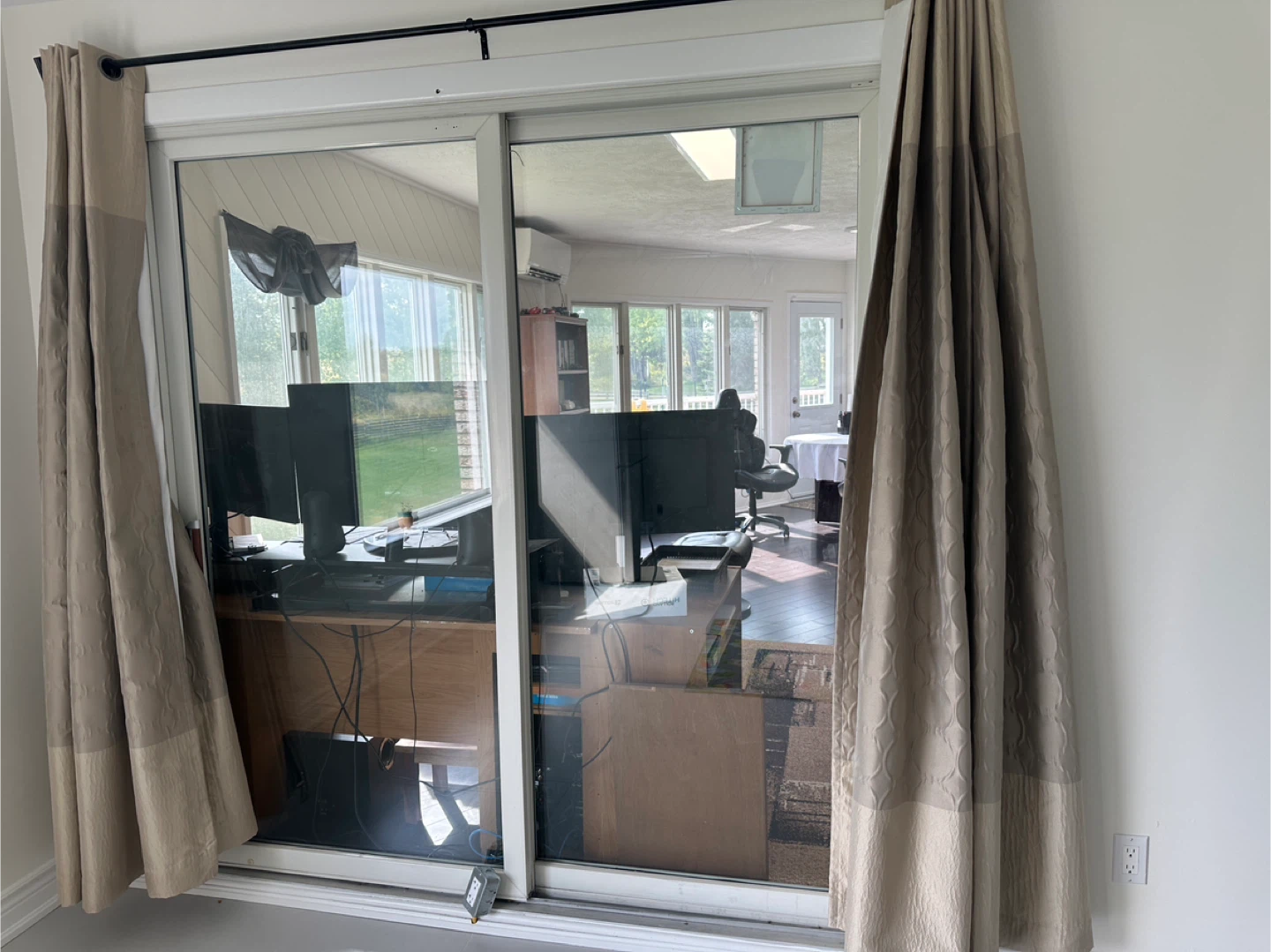 Slide in glass doors - good condition
