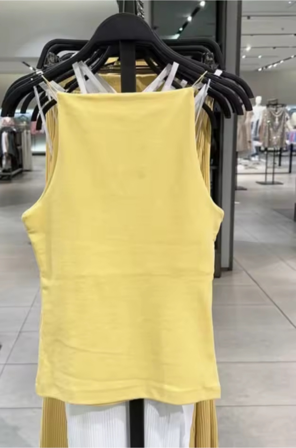 Zara Yellow Tank Top - Size Small - photo 2
