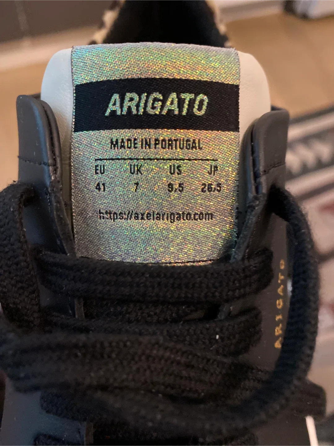 Axel Arigato Black Leather Sneakers US 9.5 image indicator(5)