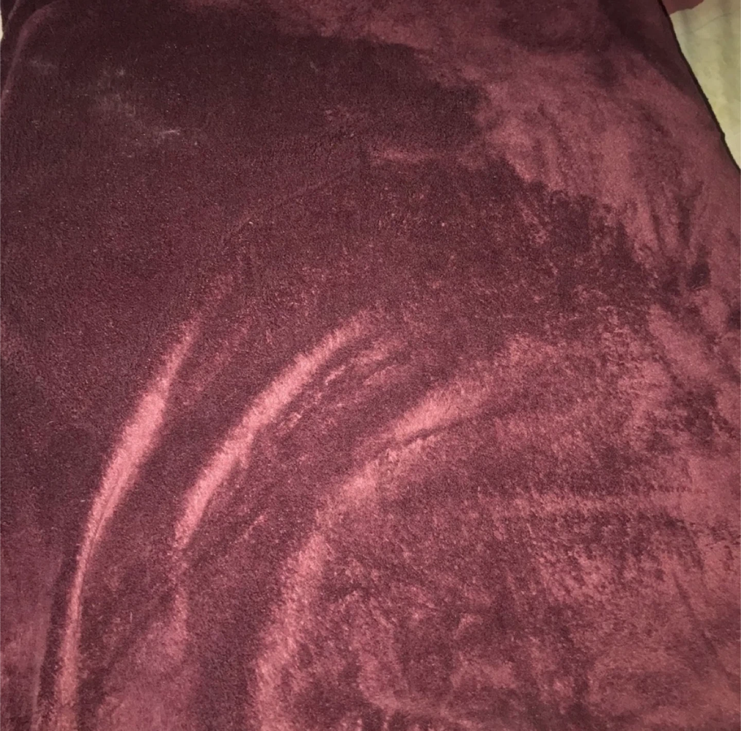 Calvin Klein Solid Fleece Oversized Large Blanket - Wine - photo 2