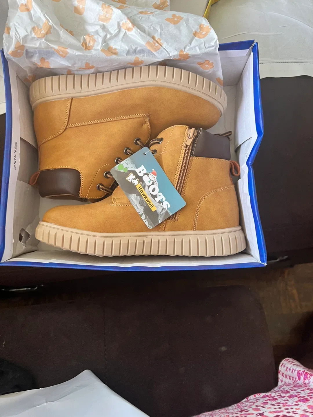 Roots Kids Hawkwell Tan Boots - Size 3 image indicator(4)