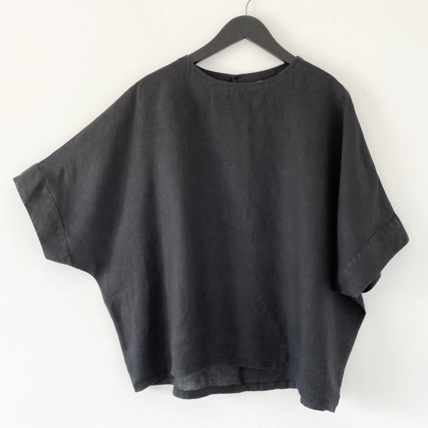 Muji 100% Hemp Blouse w/ Batwing Sleeves thumbnail