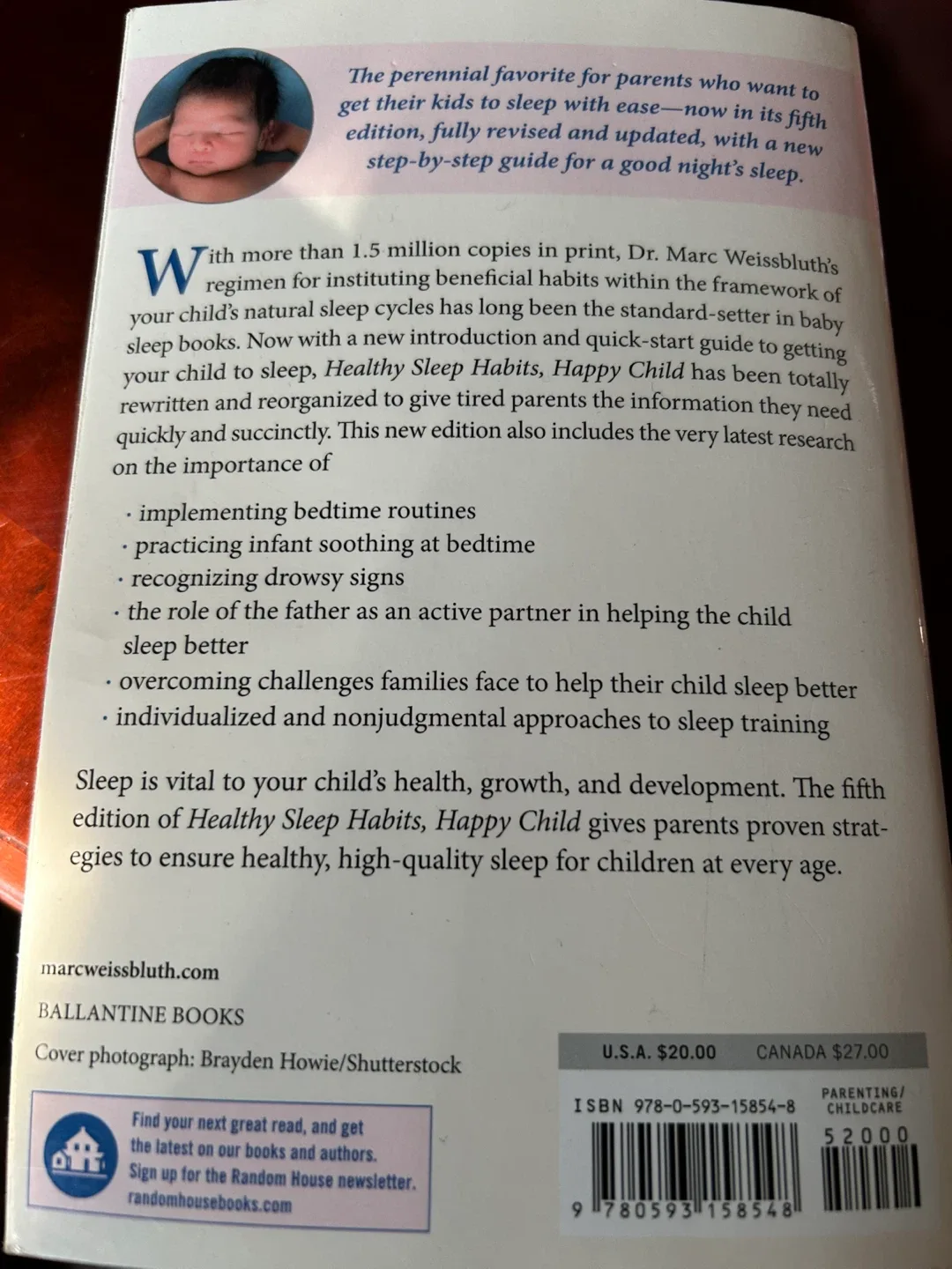 $2 book  Healthy Sleep Habits, Happy Child baby 5th Edition new image indicator(3)