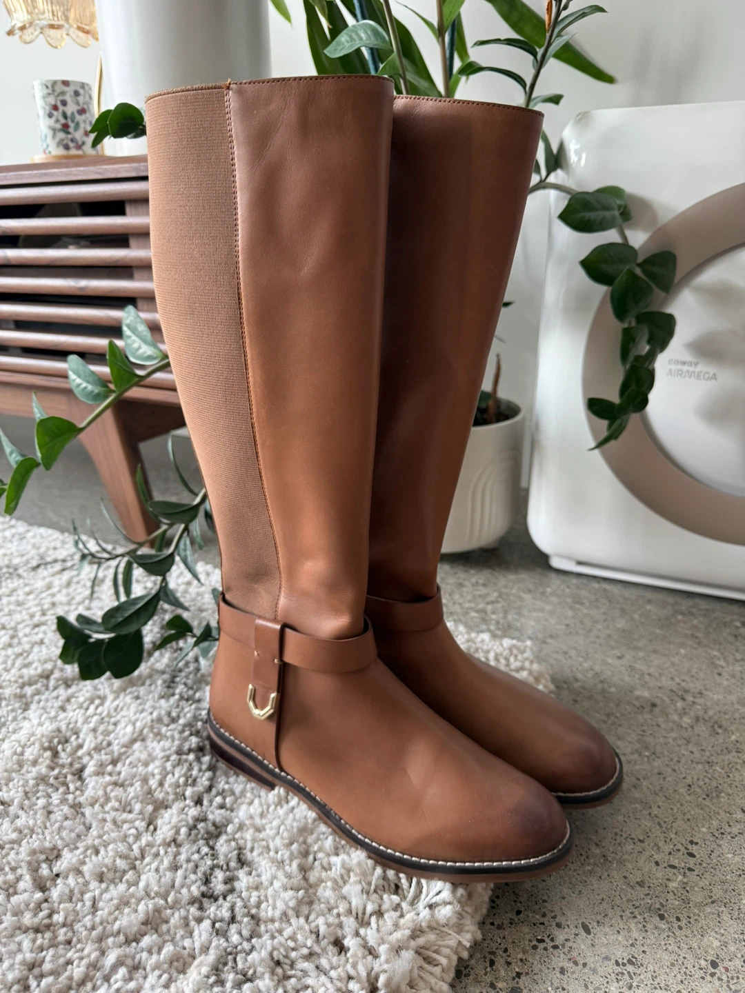 Cole Haan Brown Leather Riding Boots