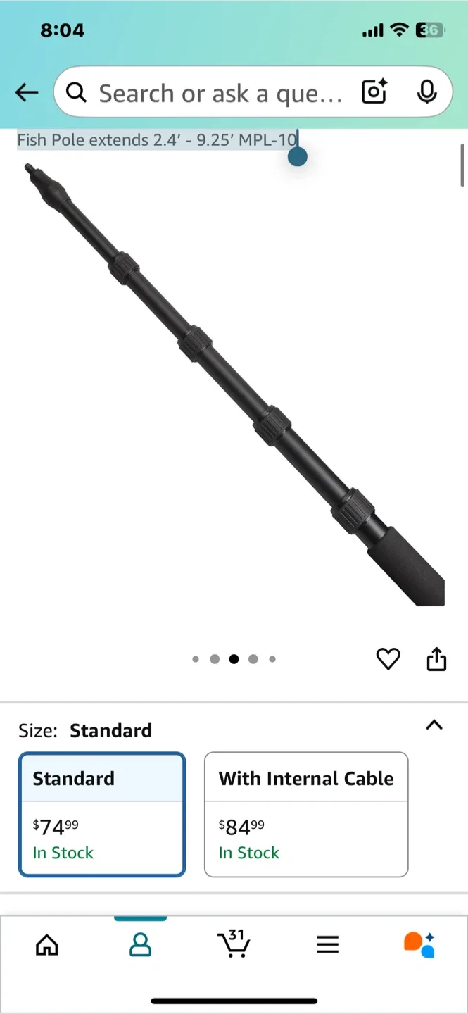 Boom Pole Extends 2.4' - 9.25' thumbnail